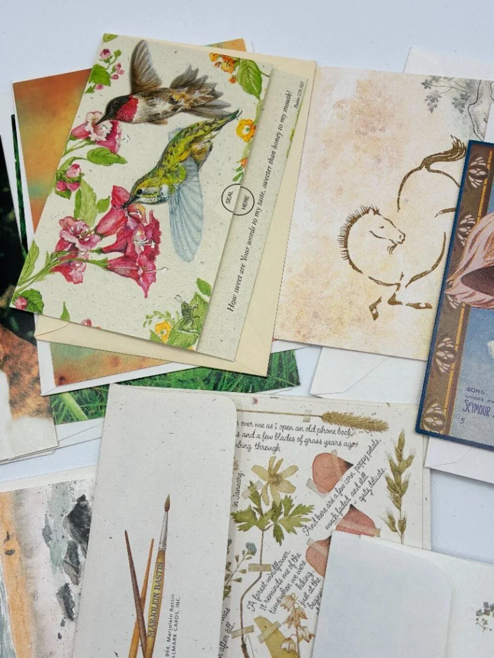 Vtg 90's-Y2K Greeting Cards Lot of 20 Blank Insides Unused Variety W/Envelopes